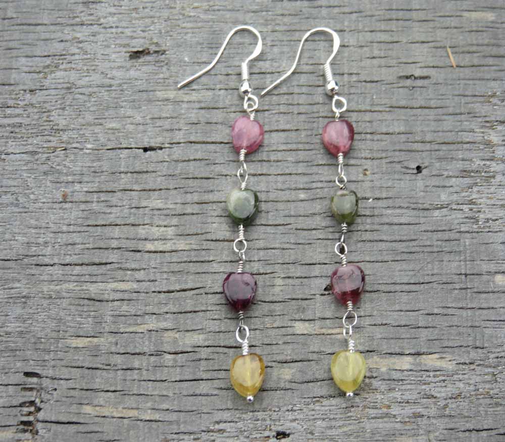 Sunrise Chandelier Tourmaline Earrings